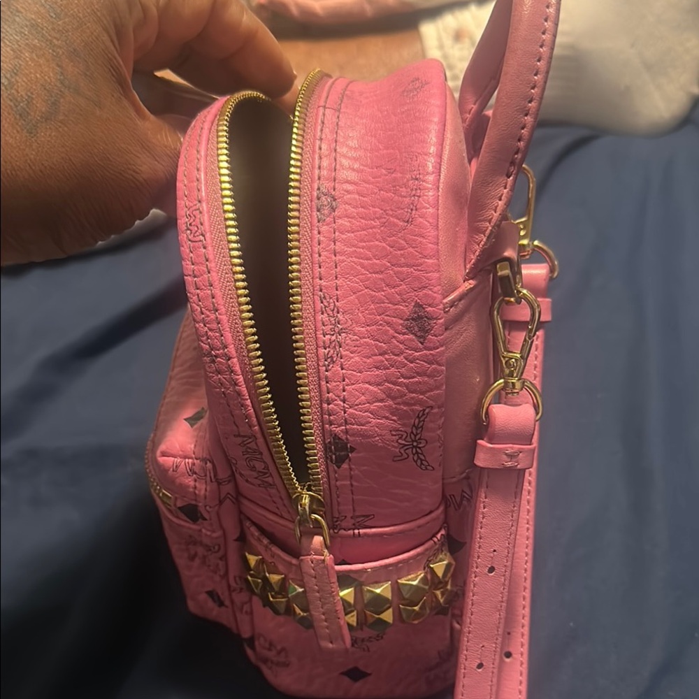 Mcm Pink Mini Backpack - image 2